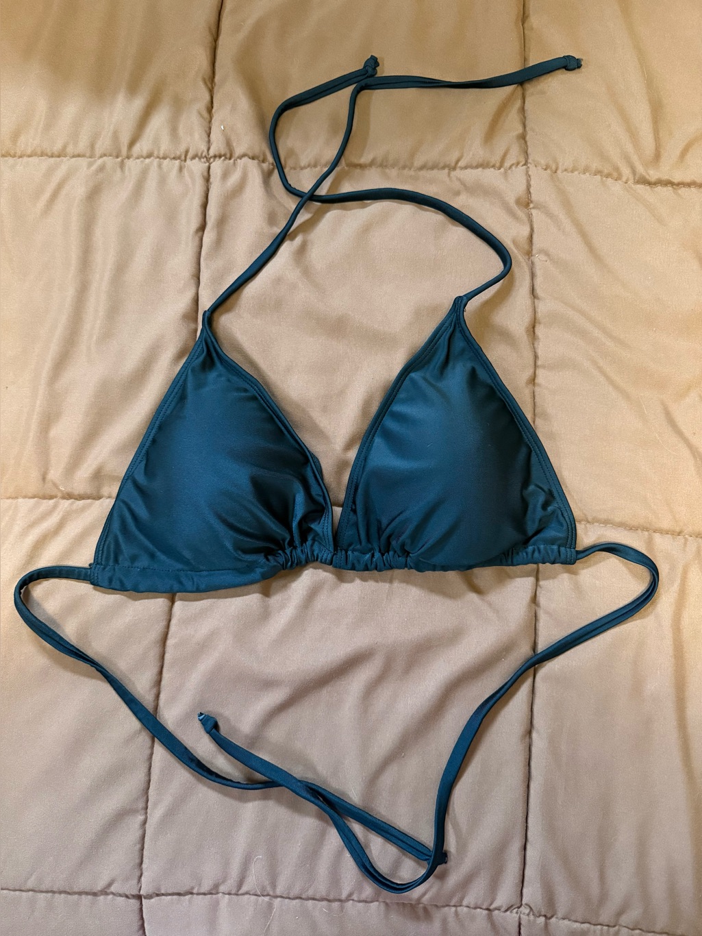 Shein Black Bikini Triangle Top Size 1xl #Swimwear #Summer